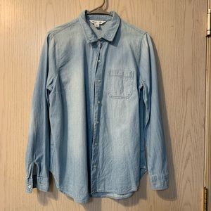 Old Navy faded chambray button down